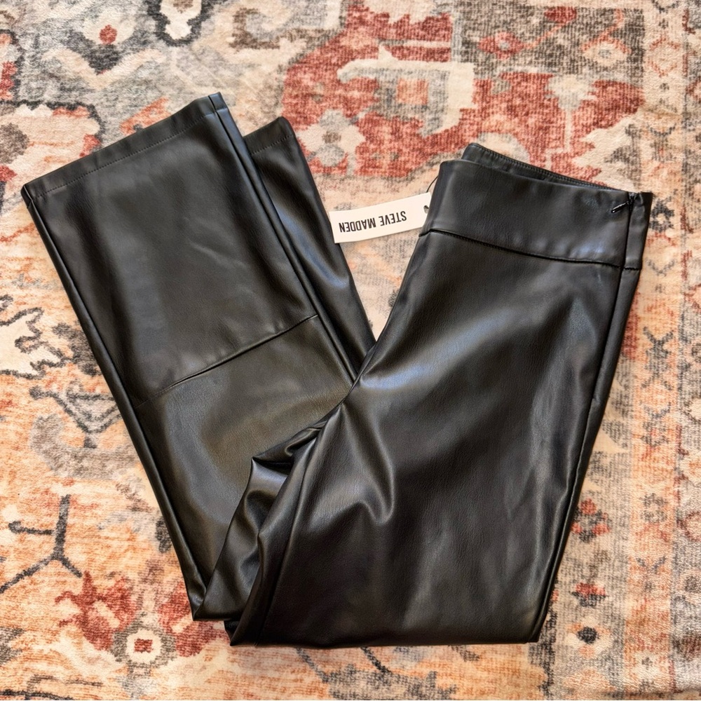 Steve Madden Black Straight Leg Pants Medium